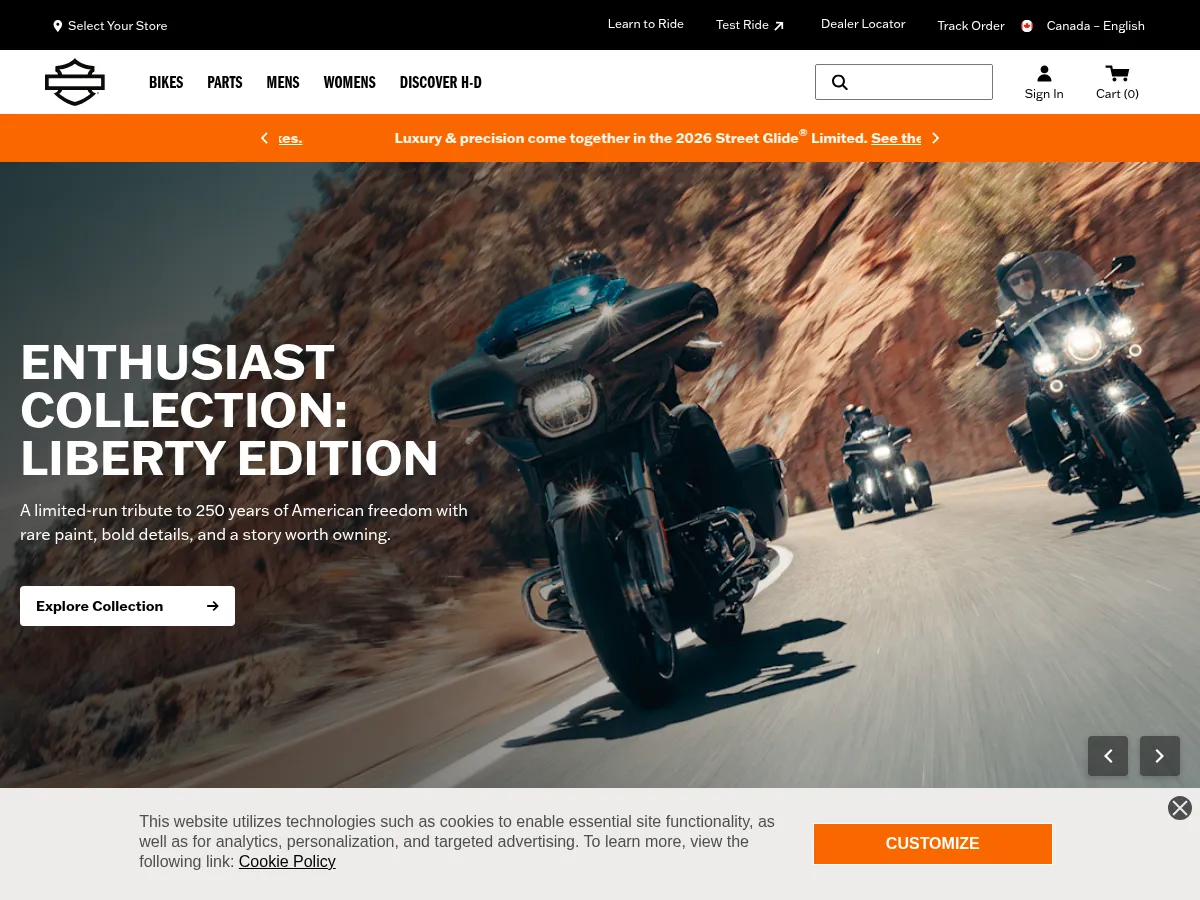 Harley-Davidson Screenshot