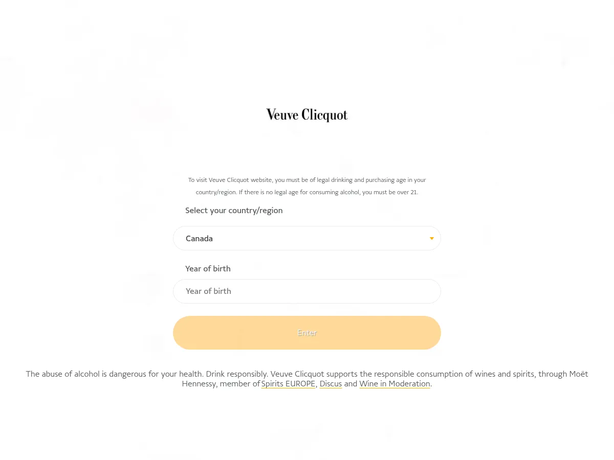 Veuve Clicquot Screenshot
