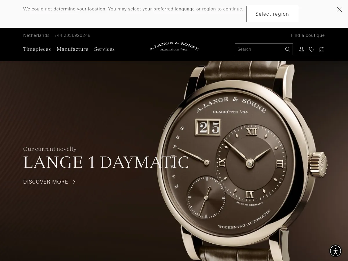 A. Lange & Sohne Screenshot