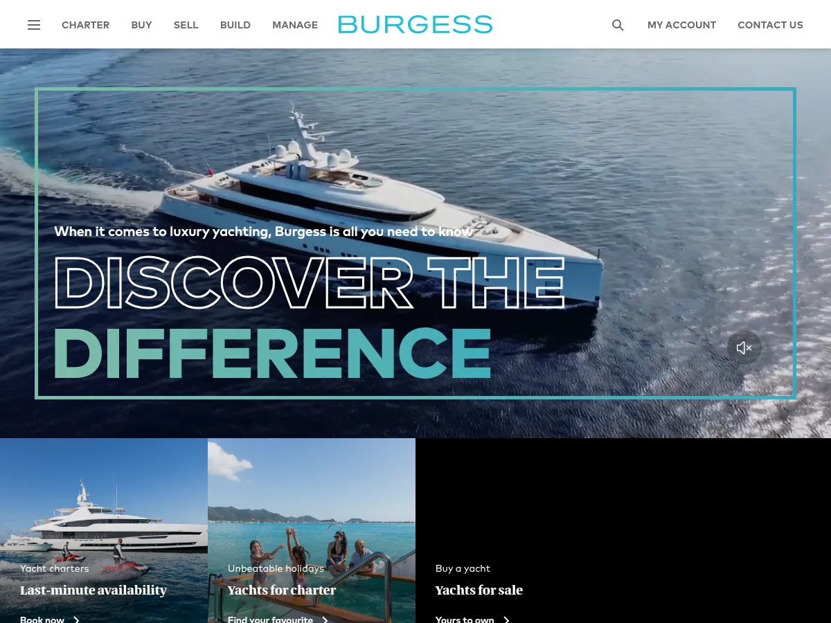 Burgess Yachts Screenshot
