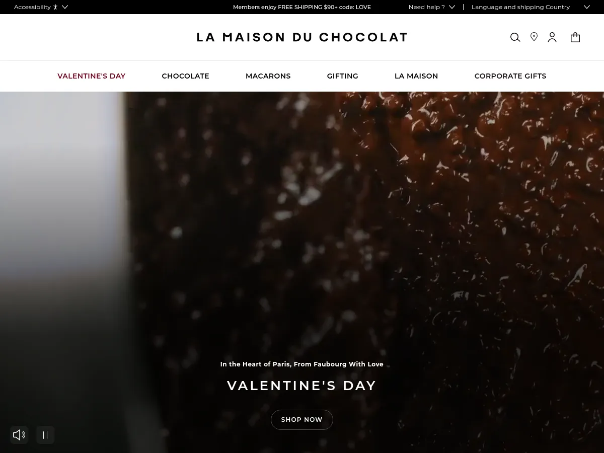 La Maison du Chocolat Screenshot