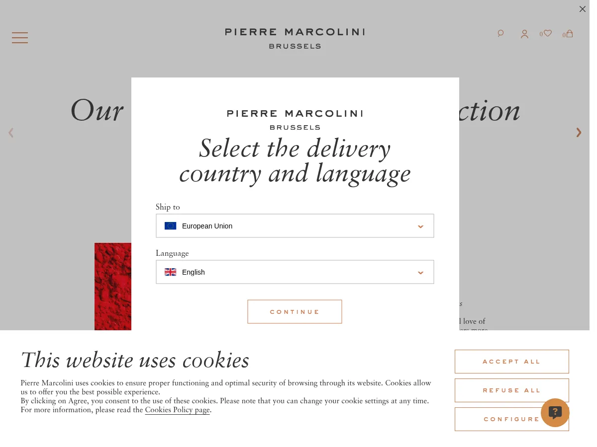 Pierre Marcolini Screenshot