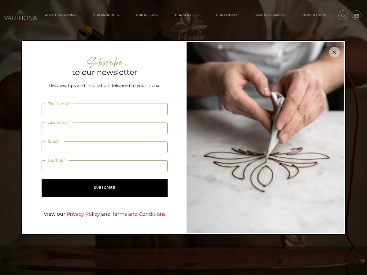 Valrhona Screenshot