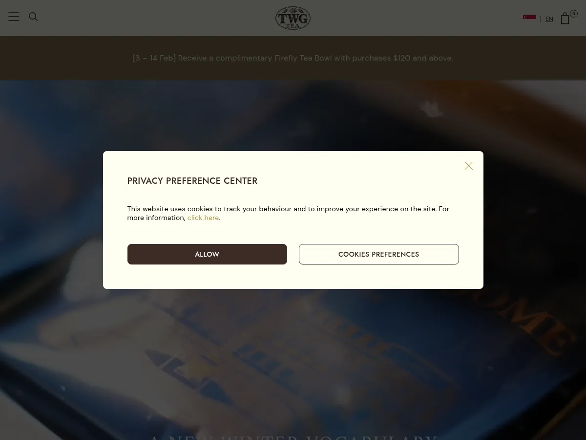 TWG Tea Screenshot