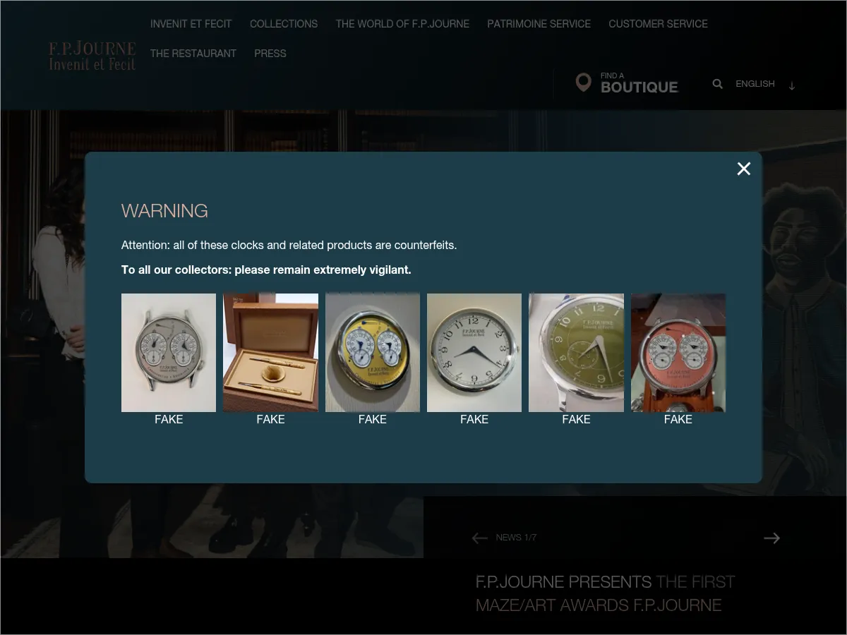 F.P. Journe Screenshot