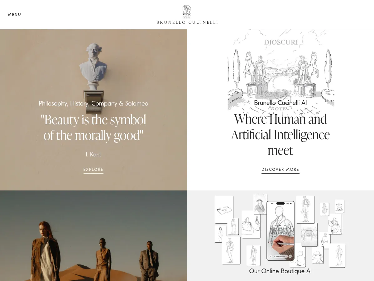 Brunello Cucinelli Screenshot