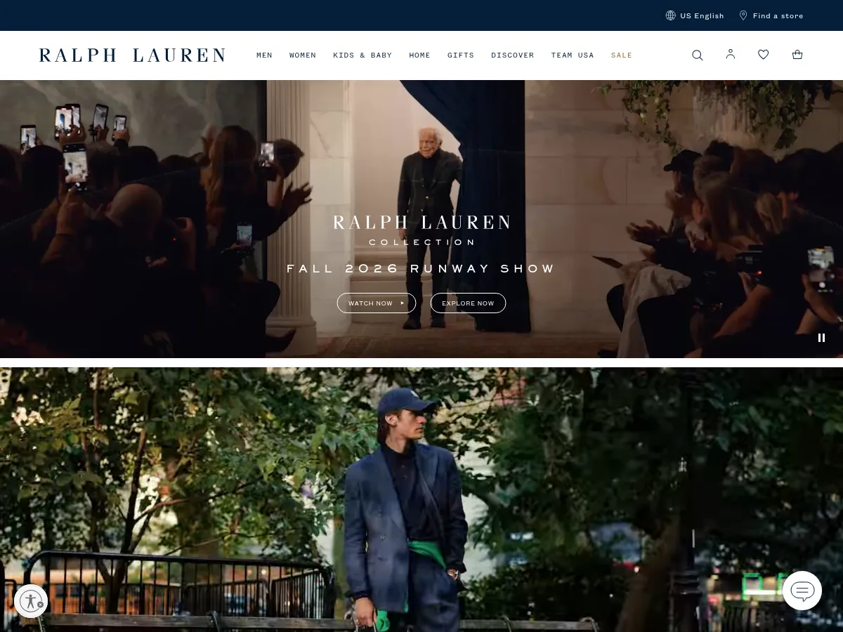 Ralph Lauren Screenshot