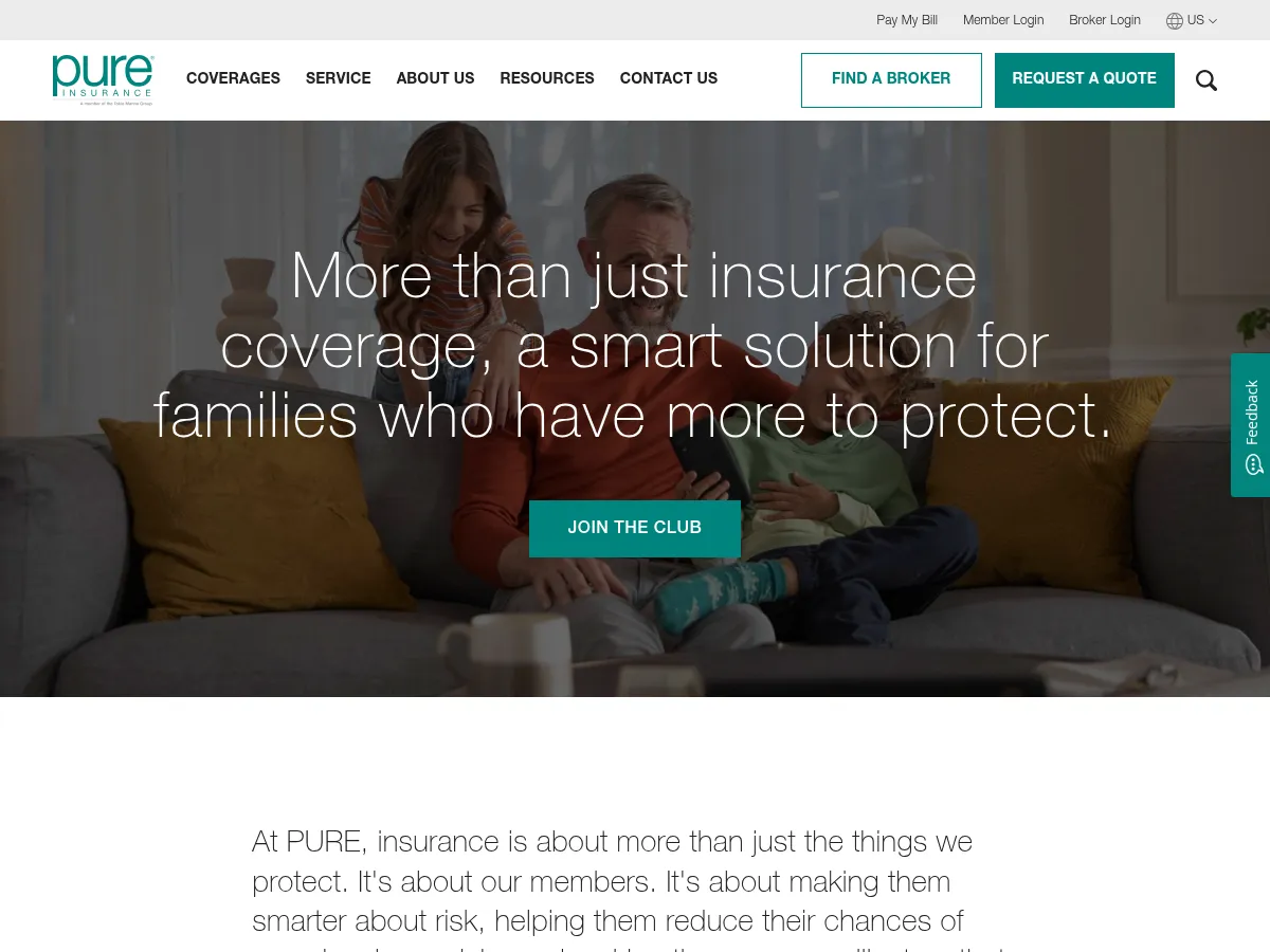 PURE Insurance Screenshot