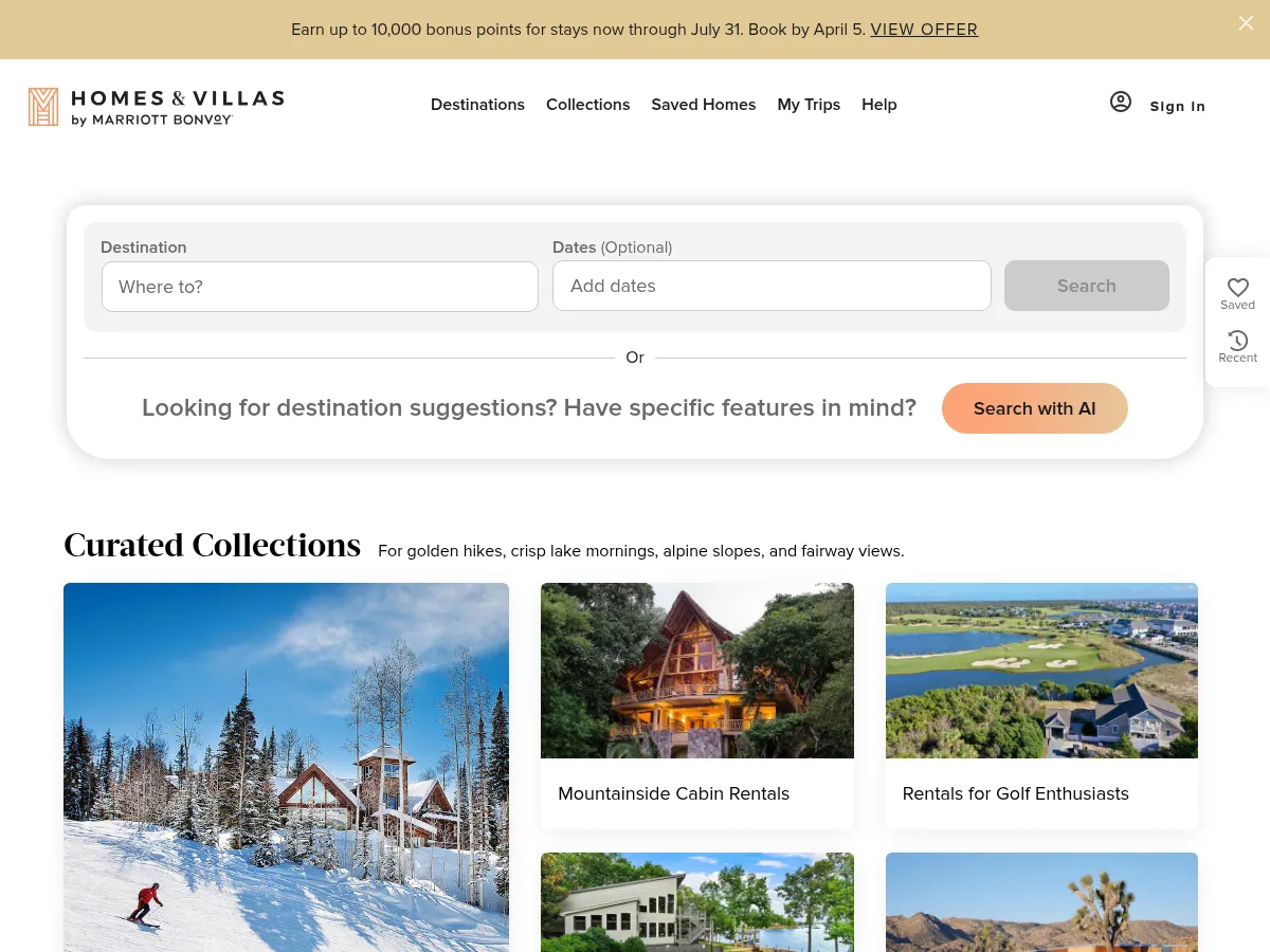 Homes & Villas by Marriott International Screenshot