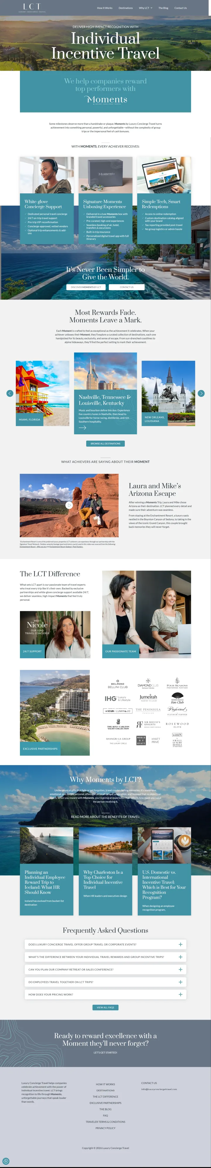 Luxury Concierge Travel Screenshot Long