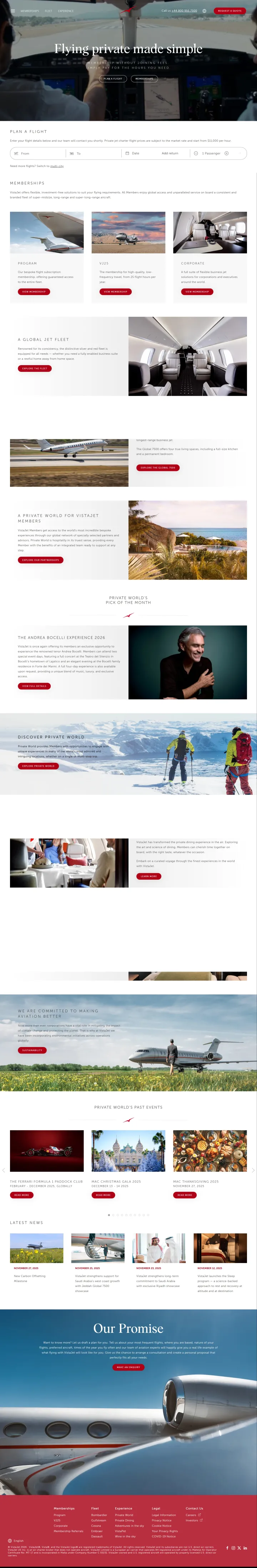 VistaJet Screenshot Long