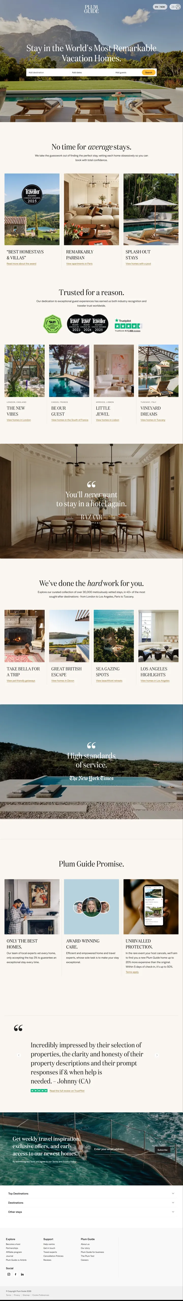 Plum Guide Screenshot Long