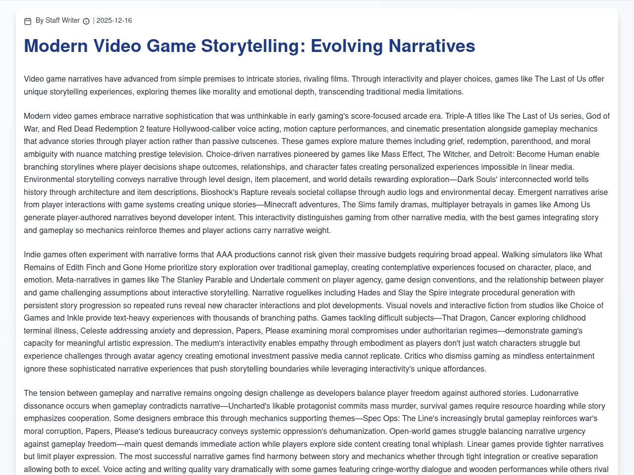 Richard James Screenshot