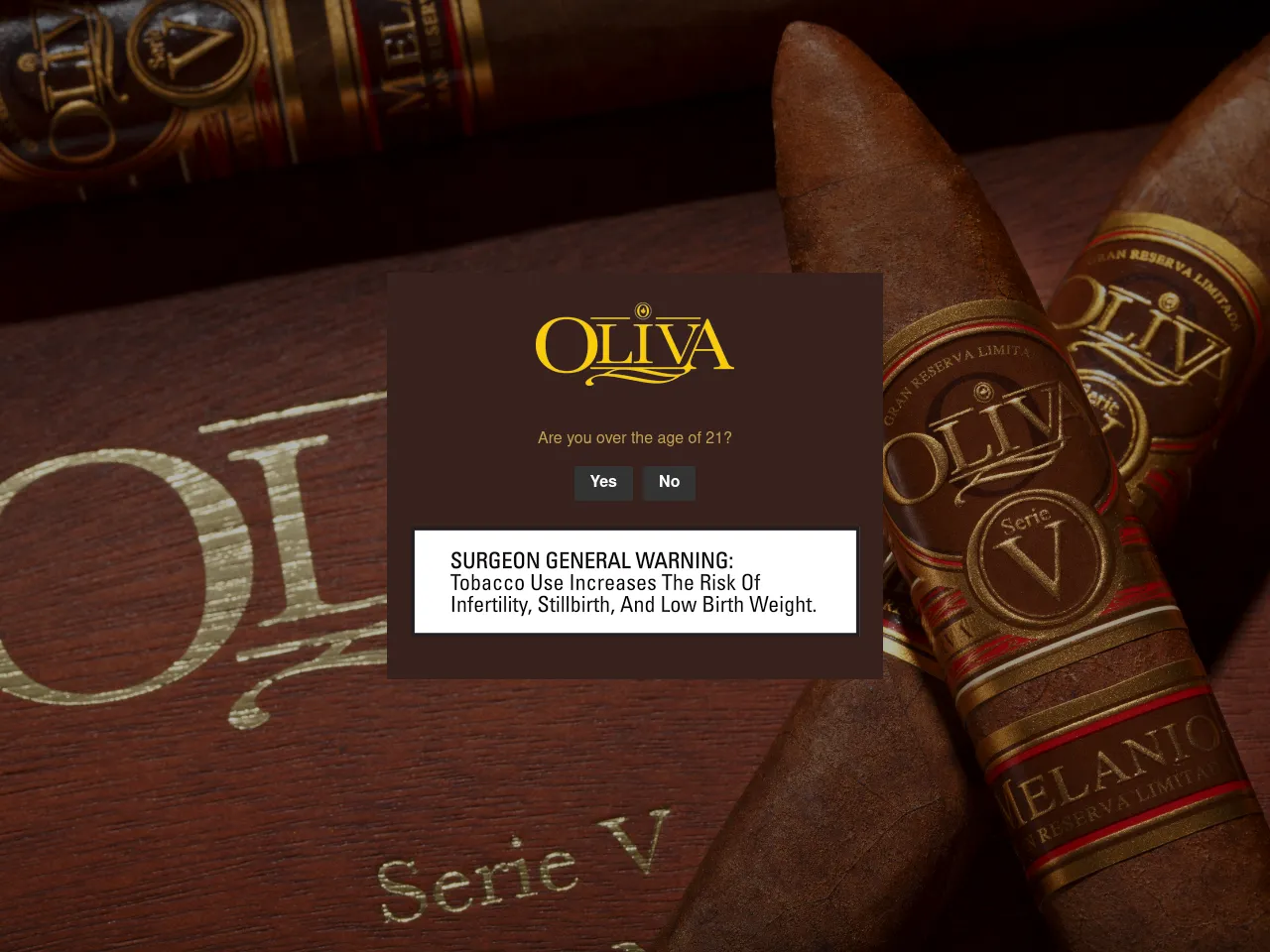 Oliva Cigars Screenshot