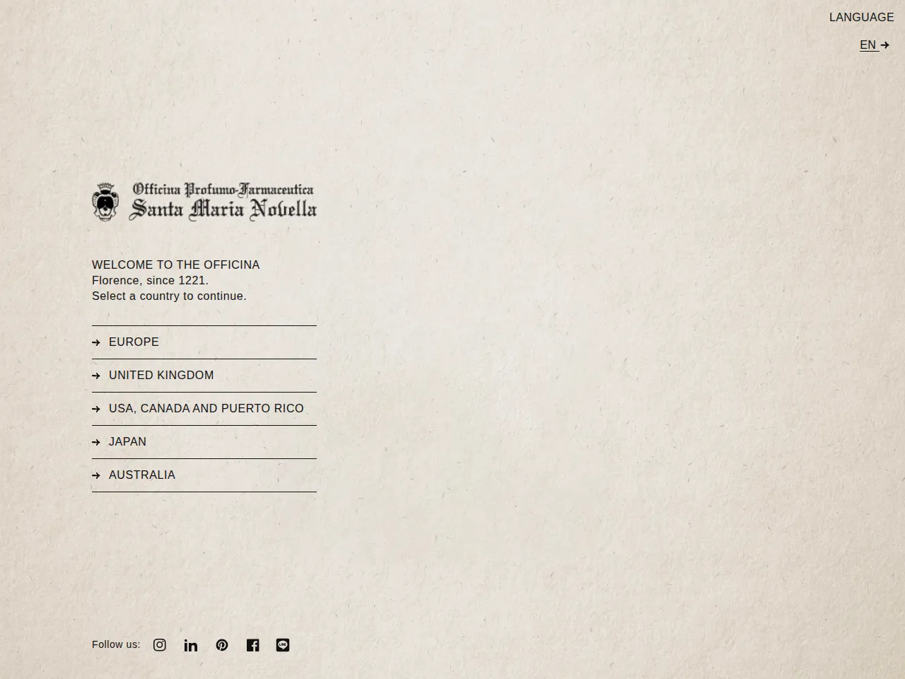 Officina Profumo-Farmaceutica di Santa Maria Novella Screenshot