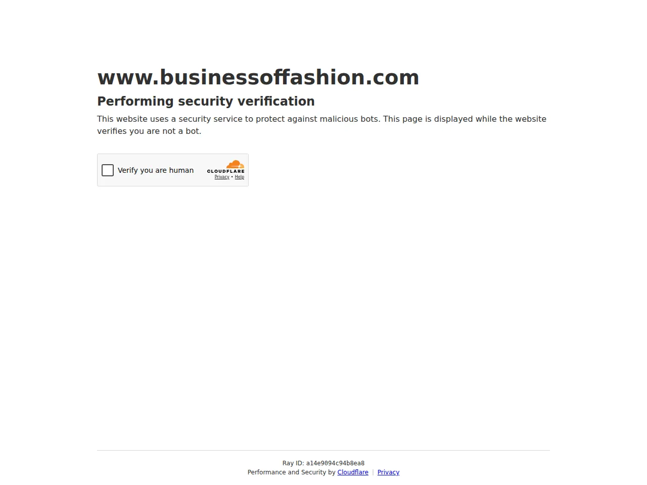 The Business of Fashion